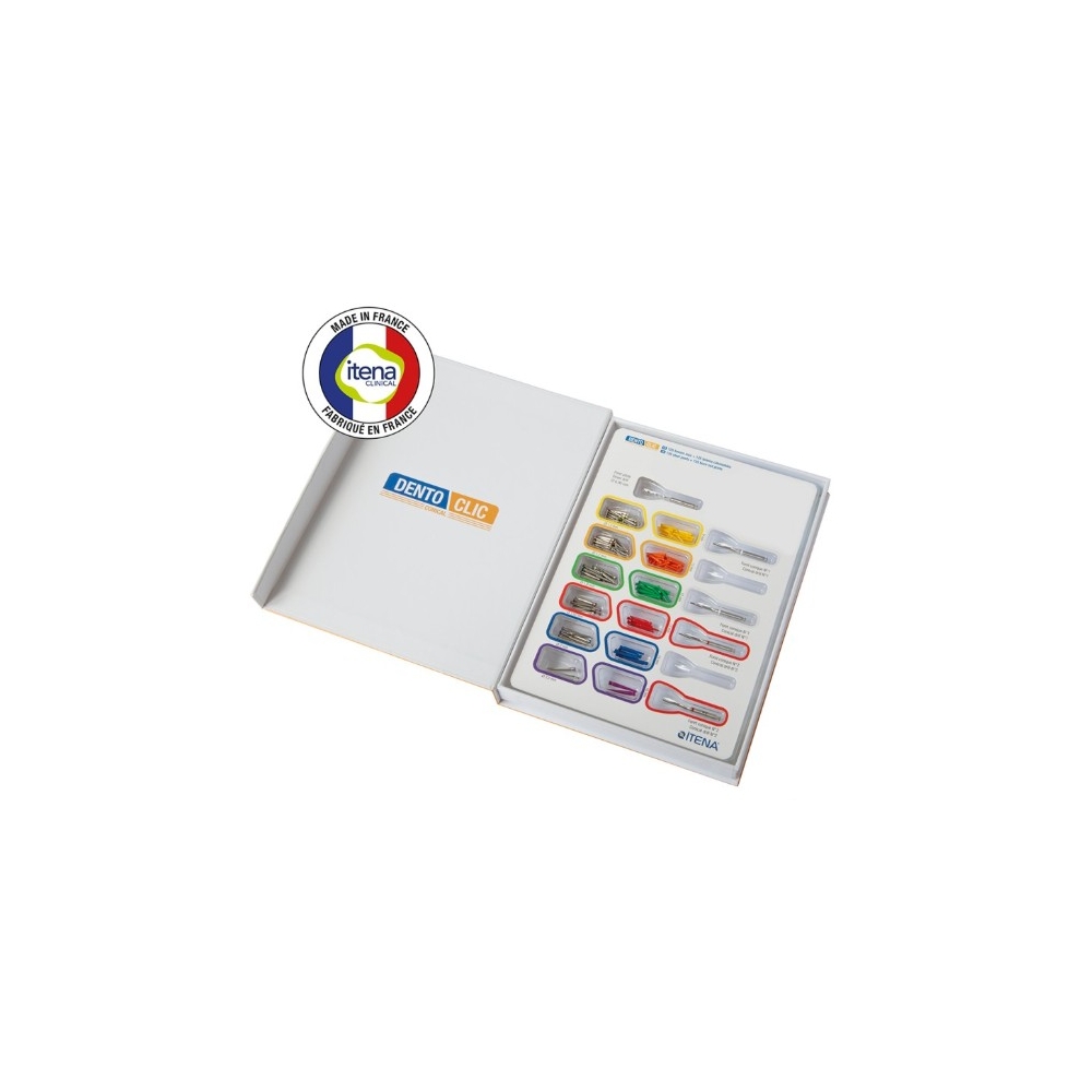 Coffret "CONICAL" Tenons Coniques Calcinables et Inox DENTOCLIC - ITENA - 1u